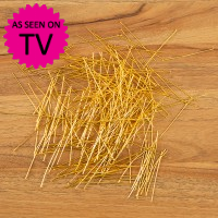 50mm Headpins - Pack of 250 - Gold Tone 50mm Headpins - Pack of 250 - Gold Tone